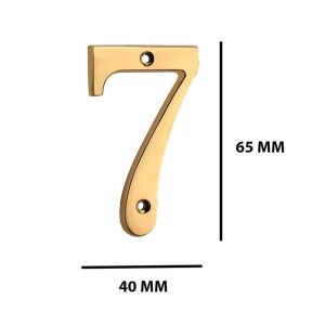 Numero civico acciaio 7