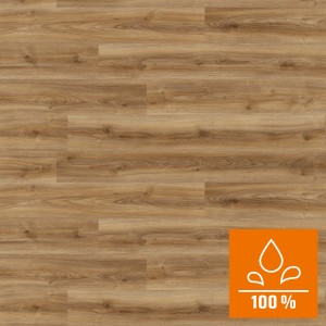 Laminato Kaindl Quercia Cordoba Noble, resistente all'acqua, effetto legno. Dettaglio del pavimento in laminato.