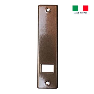 Placca copriavvolgitore alluminio interasse 185 mm bronzo