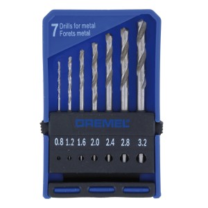 Set di punte di precisione Dremel 628, 7 pezzi, per utensili miniaturizzati, in scatola.