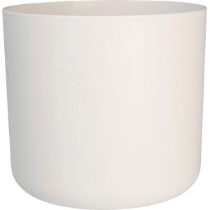 Vaso da fiori Elho B.For Soft bianco e rotondo (Ø 24,7 cm) in plastica riciclata.