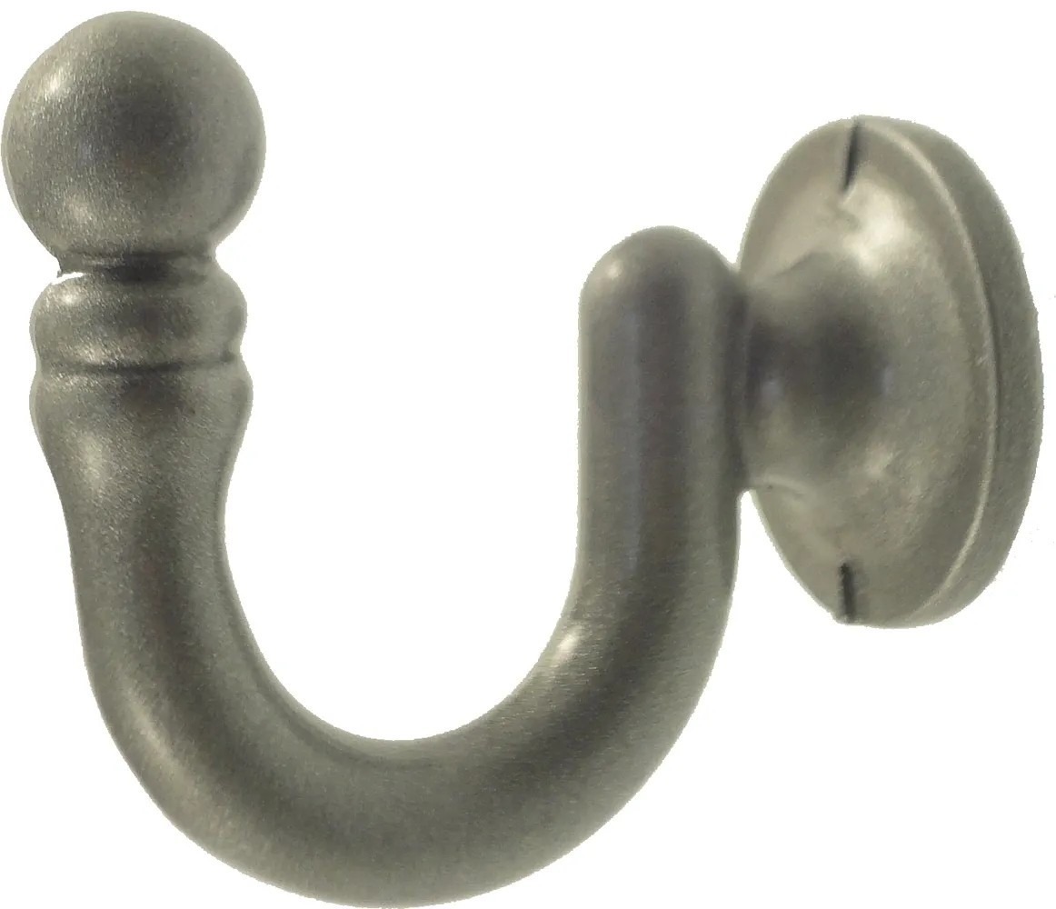 Fermatenda Per Tende In Metallio A U - Set 2 Pezzi Con Viti, Argento - Foto 9