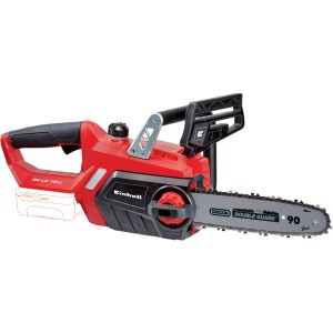 Motosega a batteria Einhell Power X-Change GE-LC 18/25 Li Solo, rosso/nero, con barra e catena Oregon.