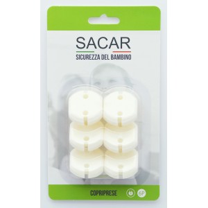 Copriprese SACAR, confezione da 6, per la sicurezza dei bambini nella stanza dei bambini.