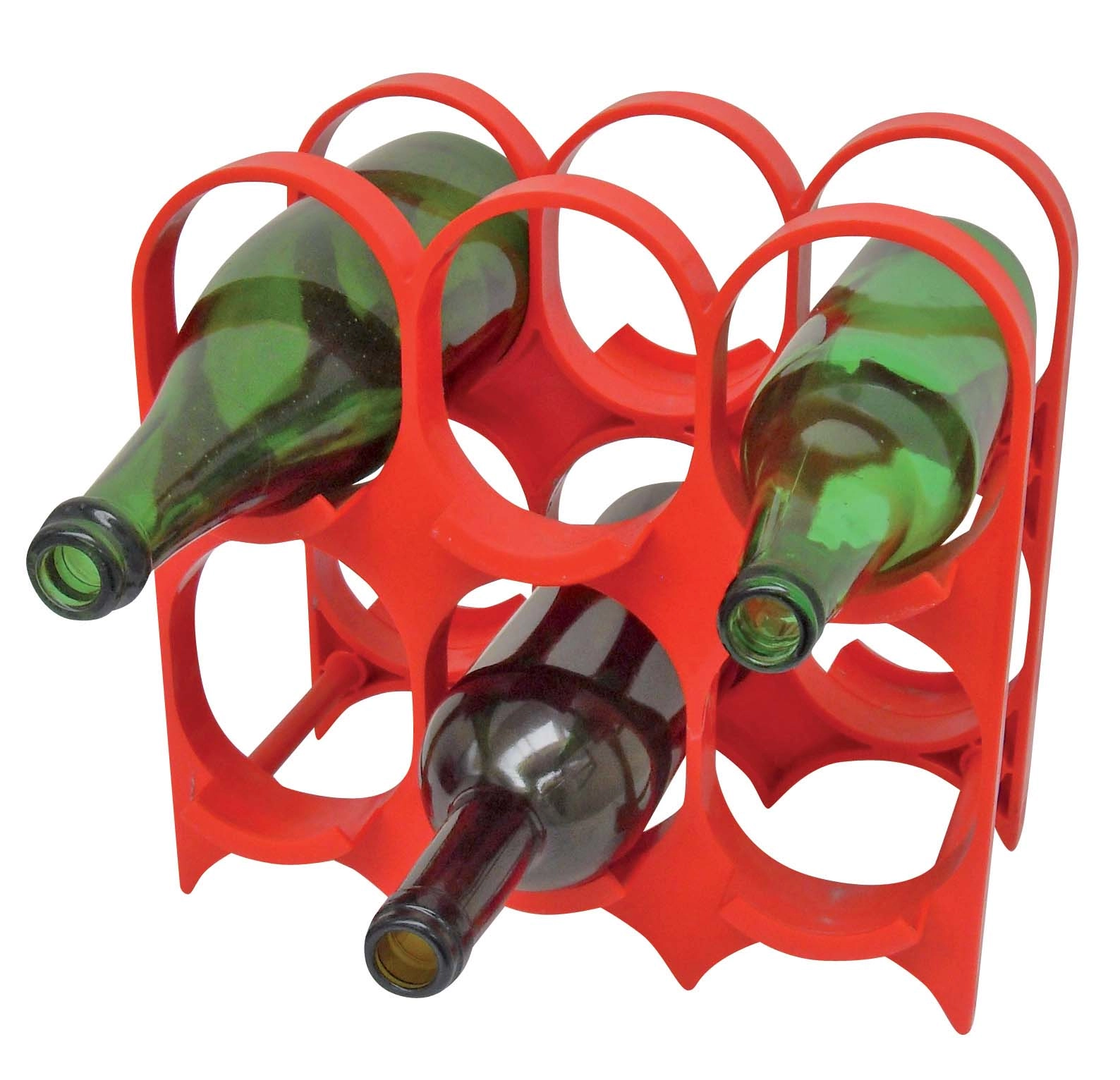 Portabottiglie vino in plastica componibile 6 posti