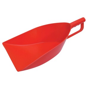 Paletta rossa per raccolta, giardino e casa.