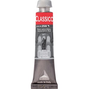 Tubo di colore ad olio rosso (Rosso quinacridone) di Classico, adatto per artisti.