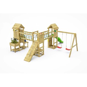 Gioco da giardino Optimizer scivolo e altalene 612 x 518 x h257cm