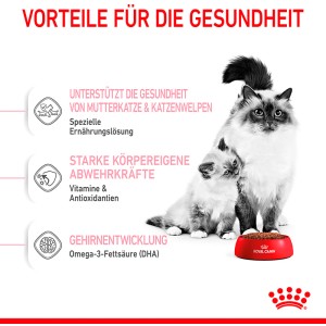 Royal Canin cibo per gatti Mother and Babycat, confezione da 400g. Alimento secco per supportare le difese naturali.