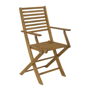 Sedia da giardino pieghevole in legno t.b.t.