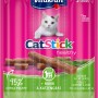 Vitakraft Cat Stick Pollo & Erba Gatta, confezione da 3. Snack per gatti extra carnoso.