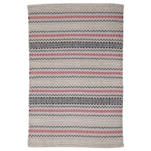 t.b.t. Stuoie con motivo beige, rosa e nero.