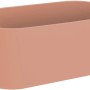 Vaso per piante ovale in terracotta per interni.
