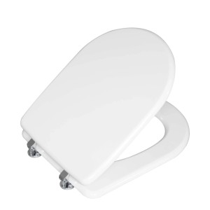 Copriwater ovale Tesi in mdf bianco