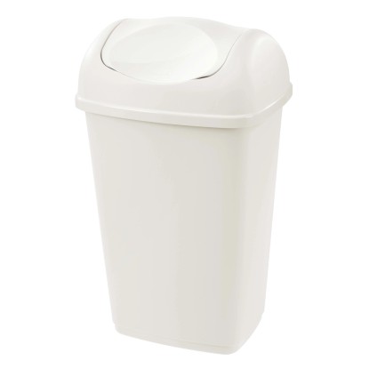 Pattumiera con coperchio basculante Grace Small Tontarelli 9 l bianco