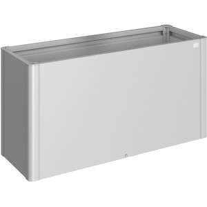 Biohort aiuola rialzata Belvedere Maxi, misura 150, argento metallizzato, per giardino e balcone.