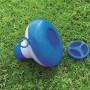 Galleggiante per prodotti chimici per piscina Bestway per il dosaggio di pastiglie di cloro o bromo, blu e bianco.