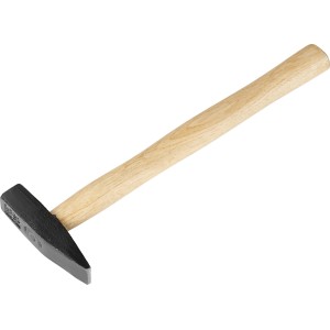 Martello da fabbro, 30 cm, 380 g, con testa in acciaio e manico in legno.