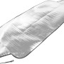 Copertura parabrezza auto argentata (70x150cm) per protezione da gelo e sole.