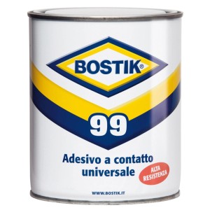 Barattolo di adesivo a contatto Bostik 99, adesivo Collanti per varie applicazioni.