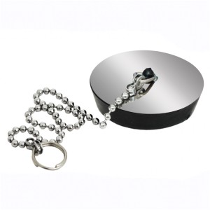 Tappo lavandino cromato t.b.t. con catena per lavabi.