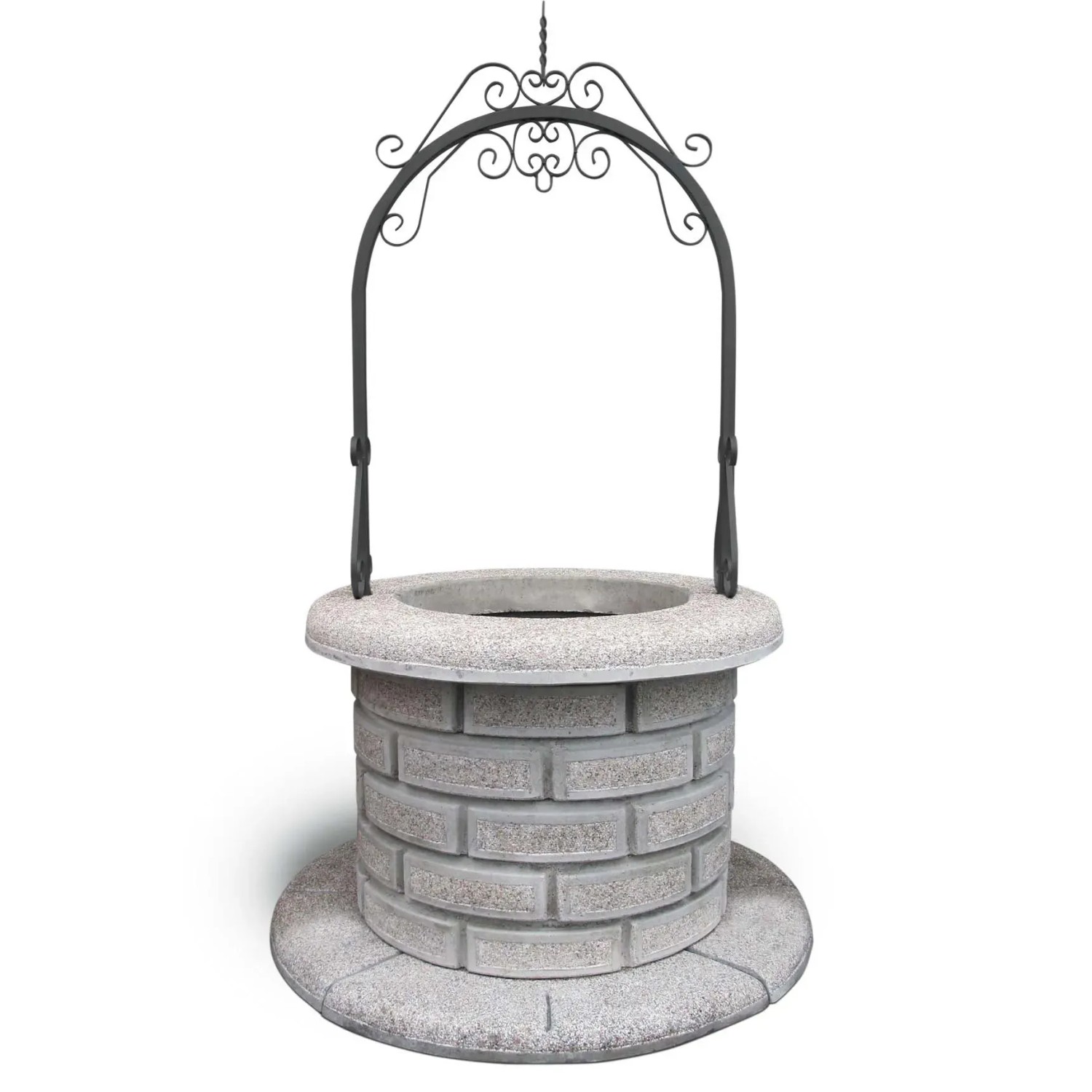 Pozzo Da Giardino In Legno D'Abete - Decorativo, Con Manovella E Secchio, Marrone - Foto 12