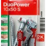 Tasselli Fischer DuoPower 10x50 S, 4 pezzi, per fissaggi sicuri in diversi materiali.