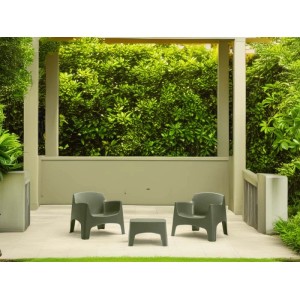 Salotto da giardino Ibiza Terrace in polipropilene verde pino 2 posti