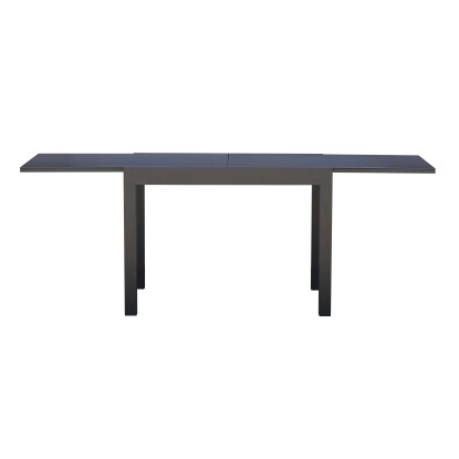 Tavolo allungabile da giardino in alluminio grigio scuro 104-208xH75 cm