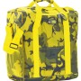 t.b.t. Borsa frigo camouflage con manici gialli per campeggio e outdoor.
