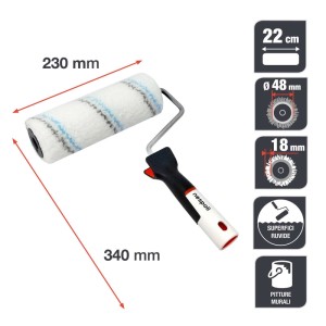 Rullo per pittura Nespoli Soft Touch sup ruvide 22 cm