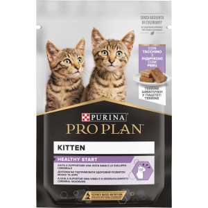 Purina Pro Plan Kitten cibo umido per gatti con tacchino.