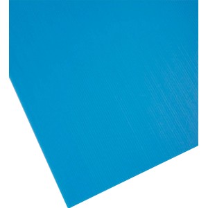 Lastra in plastica blu t.b.t., adatta come copertura o per la costruzione di serre.