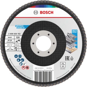 Disco lamellare X451 Flap Disc G120 T27 125x22,23 mm da 15 pz