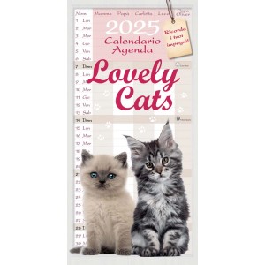 Calendario da parete "Lovely Cats" 2025 come decorazione murale.
