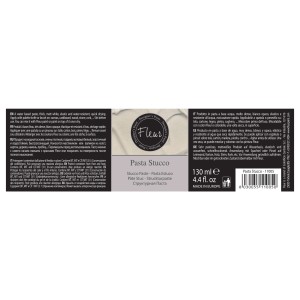 Fleur Pasta Stucco, pasta strutturante bianca per il fai-da-te.