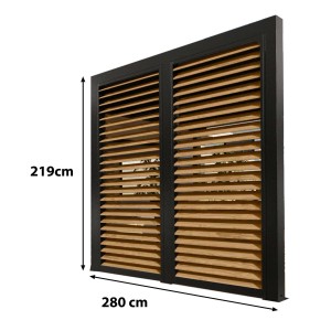 Veneziana in alluminio 300 cm simil legno 3630 e 2430