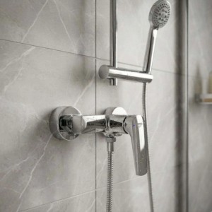 Miscelatore esterno doccia serie Riva Ø30 mm cromato