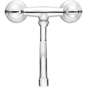 Miscelatore cucina baliv KI-5100 cromato, rubinetto a due maniglie con due manopole.