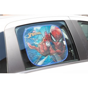 Parasole auto con design Spiderman per interni.