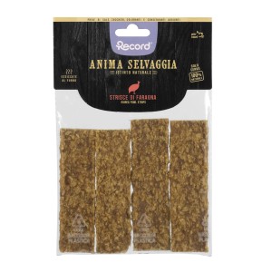 t.b.t. Snack per cani: Strisce essiccate di faraona, snack naturali per cani.