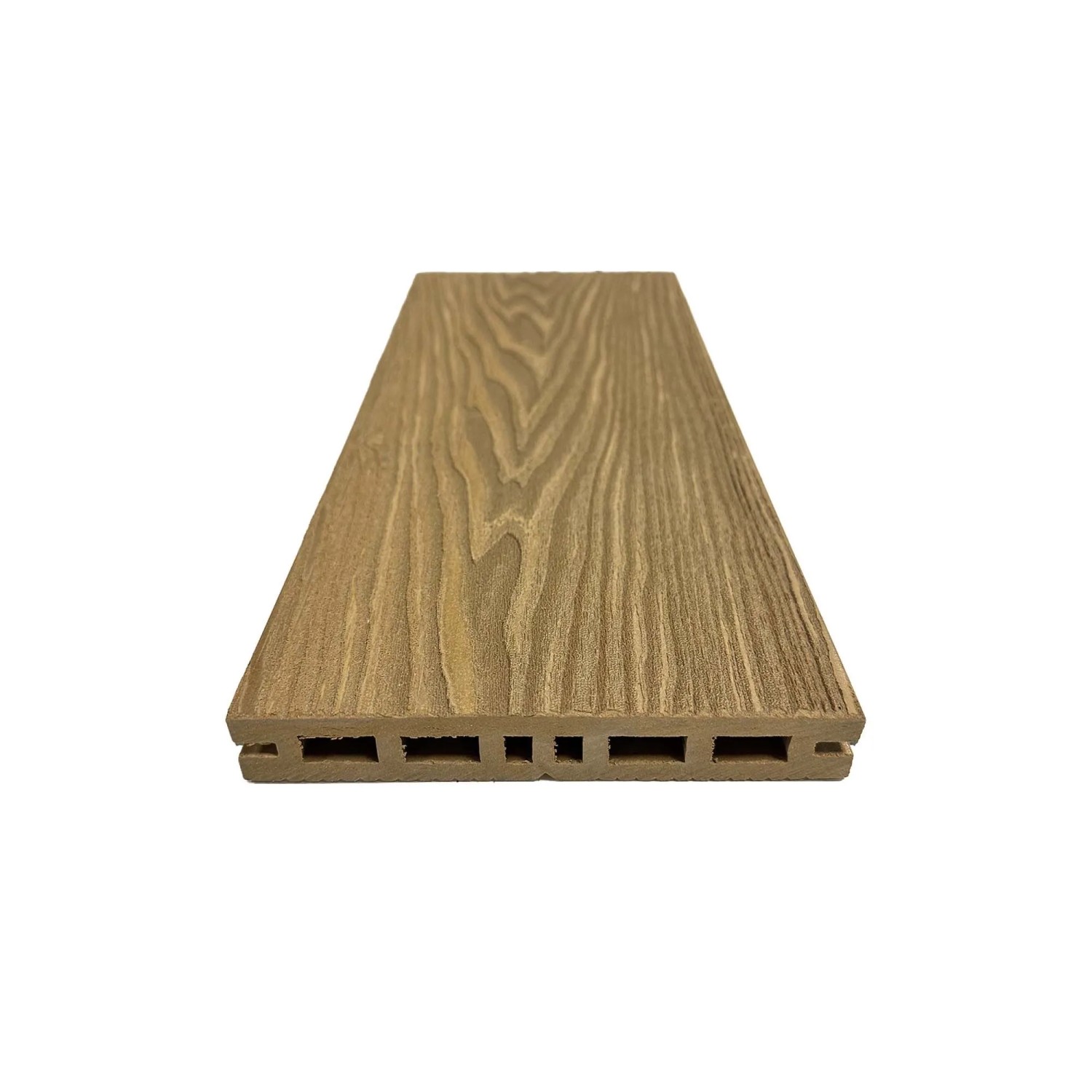 Piastrella da esterno doga WPC WOOD double face miele 161x2000 mm_3