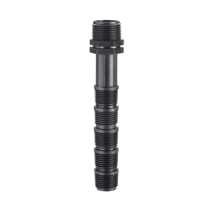 Connettore nero t.b.t. per irrigazione interrata.