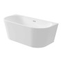 Vasca da bagno Limonar 160 cm a parete o freestanding bianco in acrilico