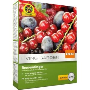 OBI Concime per bacche 2 kg per frutti di bosco e frutta. Fertilizzante organico-minerale.