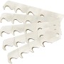 Lame a gancio LUX a strappo, 18 mm, 5 pezzi, per cutter a strappo, acciaio per utensili, forma a gancio.