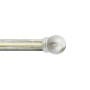 t.b.t. bastone per tenda bianco/oro con terminale a sfera per Scorritenda in Kit.