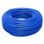 Tubo corrugato blu t.b.t., flessibile e arrotolato.