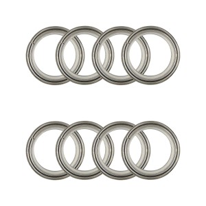 Terminale per bastone tenda bulbo in metallo Ø 20 mm nero 2 pz