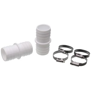 Set connettori per tubo Summer Fun, 2 pezzi, per tubi da 38 mm, incl. 4 fascette stringitubo.